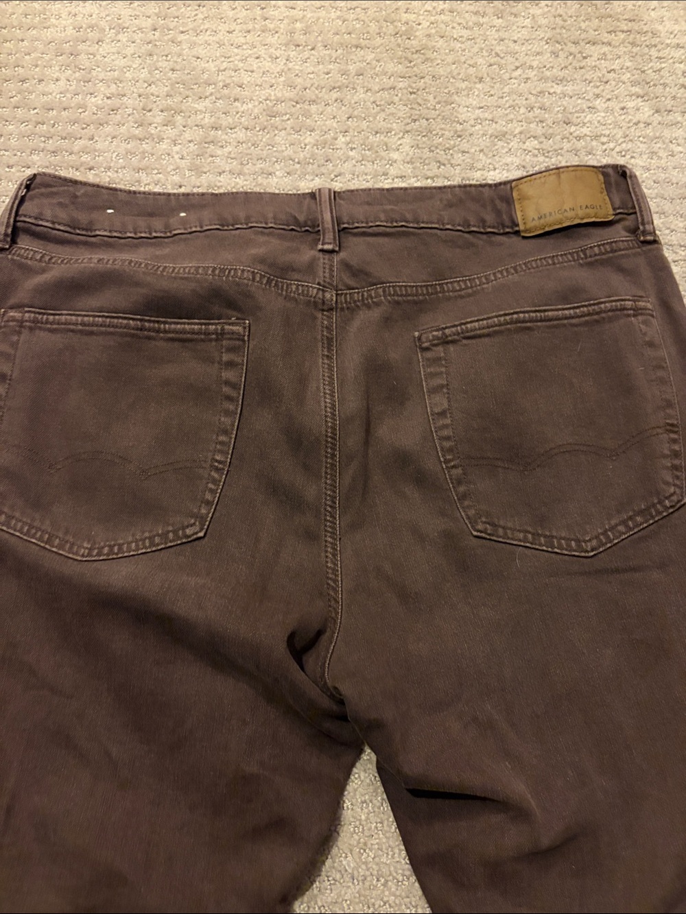 American Eagle Outfitters Men’s Brown Slim Straight Jeans